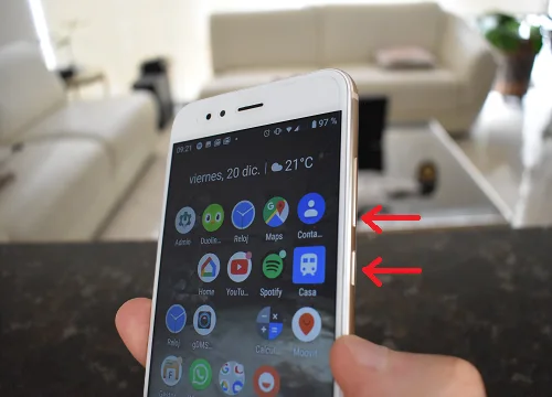 Teclas para capturar la pantalla en Android