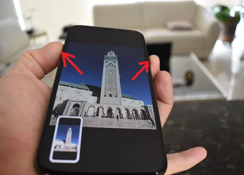 Teclas para capturar la pantalla de un iPhone X