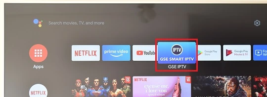 GSE Smart IPTV on Xiaomi Mi Box S