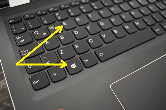 Atajo de teclado en un teclado Windows