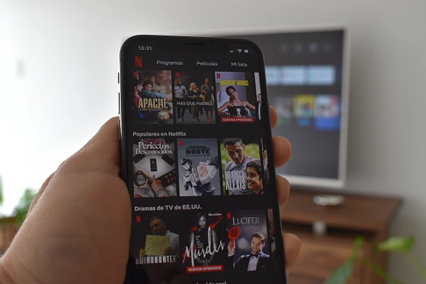 App de Netflix en un smartphone