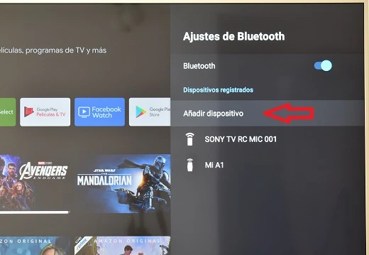 Ajustes de bluetooth en TV Sony con Android TV 