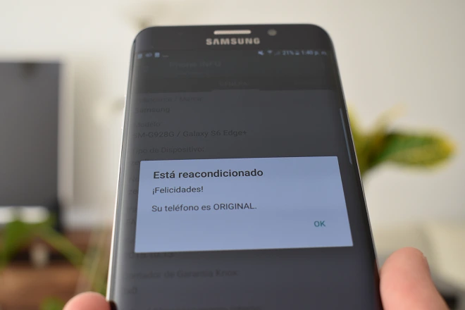 Test para verificar si un smartphone Samsung ha sido reacondicionado
