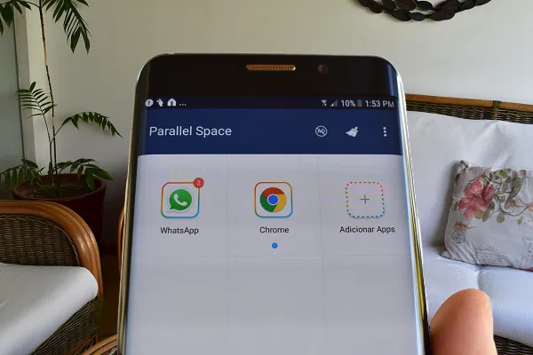 Interfaz de Parallel Space para tener dos WhatsApp en un mismo teléfono