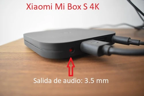 Salida de audio de una Mi Box S de Xiaomi