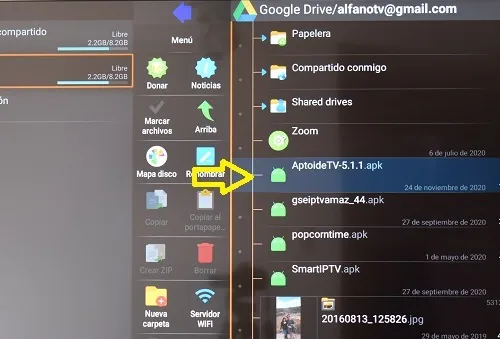 APK de Aptoide en Smart TV Android