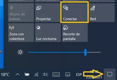 Opción para proyectar la pantalla de una laptop en una Smart TV Hisense