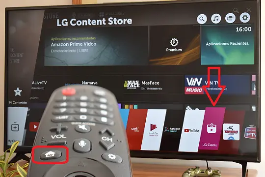 Icono de la tienda de apps de una Smart TV LG