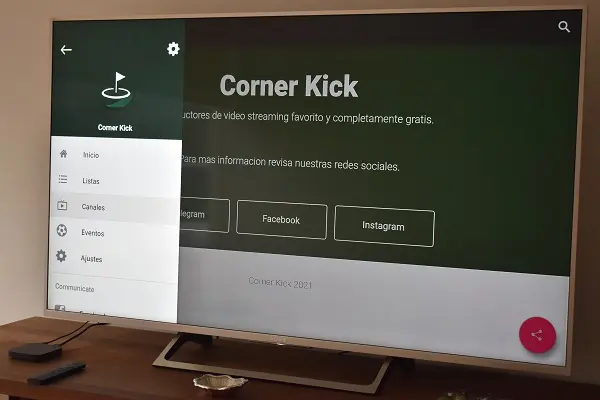 Corner Kick en Android TV