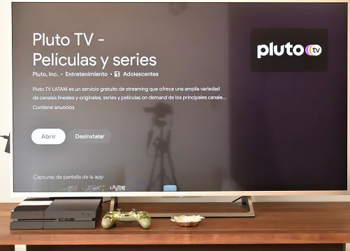 App Pluto TV en Play Store en Smart TV Android TV