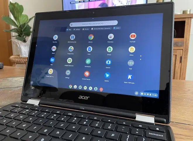Chromebook con sistema operativo Chrome OS